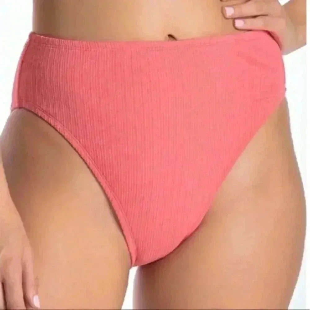 Free Press Cici Textured High Waist Bikini M